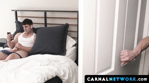 Austin's uncle Rick Fantana got caught massaging his shaft and stroking it up and dow