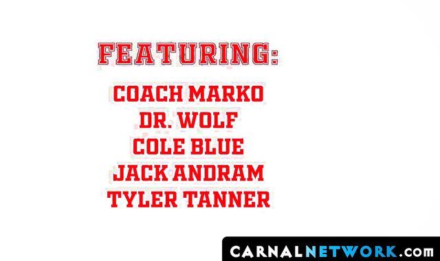 Bear daddy tests college twink Myott Hunter's stamina in hard bareback session