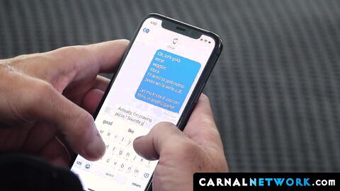 Mr. Mitch Cox sat between Oliver's legs and rubbed his cock before groping his body