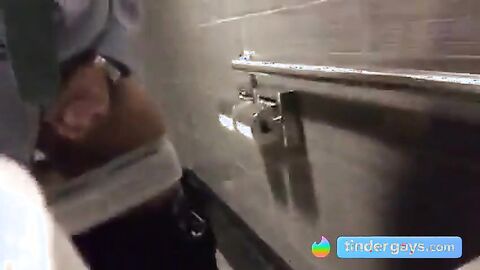 Big-Cock Daddy Strokes at Work