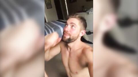 Sucking a Thick Cock - Amateur Hunk Blowjob