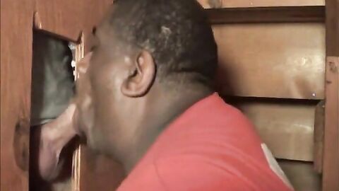 Big White Cock Feeds Black Man With Big Lips
