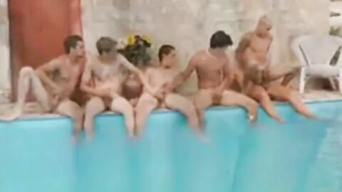Twinks Bareback Orgy Outdoors