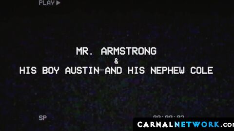The two twink cousins love to take turns devouring their uncle Alex Killian's manhood