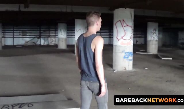 The two men take turns sliding in his hole and spit-roasting Zack Grayson in raw thre