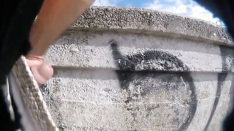 Bareback Daddy on a Bridge