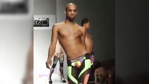 Black Crossdresser in Fierce Runway Show