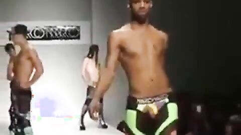 Black Crossdresser in Fierce Runway Show