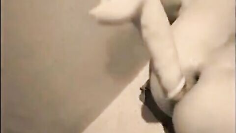 Twink Takes a Big Dildo Balls Deep