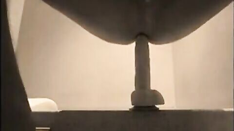 Twink Takes a Big Dildo Balls Deep