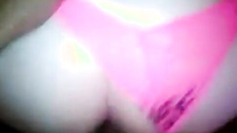 Twink's Pink Panty Bareback