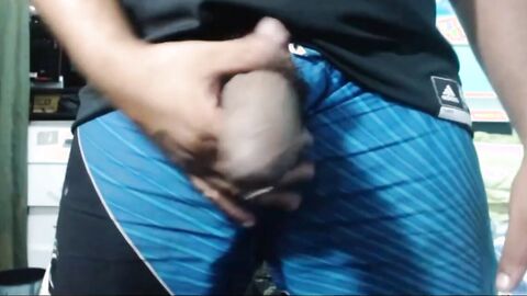 Uncut Latino Dick Stroking Solo