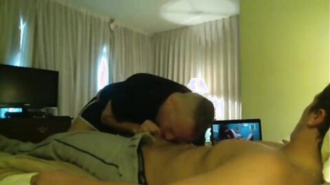 Sucking an Amateur Straight Baseball Player