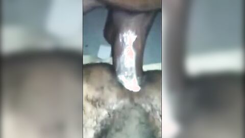Black Bareback Amateur Takes Big Cock