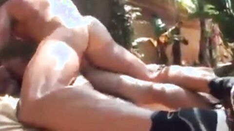Muscle Hunks Outdoor Fuck Session