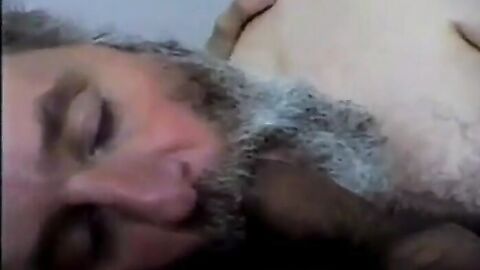 Bearded Daddy Sucks and Swallows