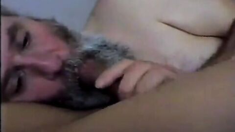 Bearded Daddy Sucks and Swallows