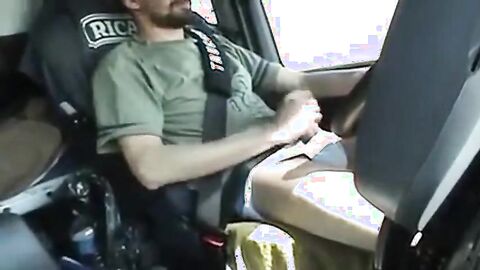 French Trucker's Cocky Solo Drive