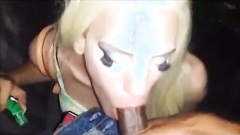 Crossdresser Amateur Blows BBC in Interracial Video