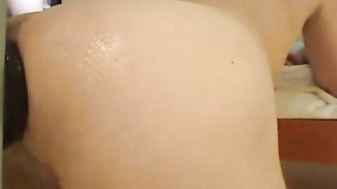 Fisting my gaping asshole with a big sex toy