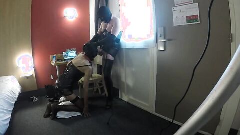 Docile Submissive Games with a TV CD