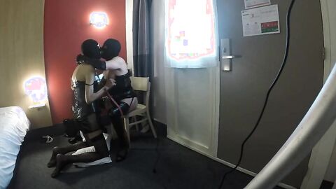 Docile Submissive Games with a TV CD