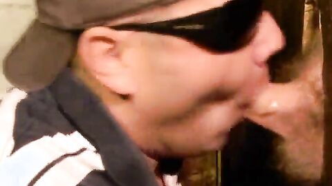 Glory Hole Blowjob: Choking on Married Cock