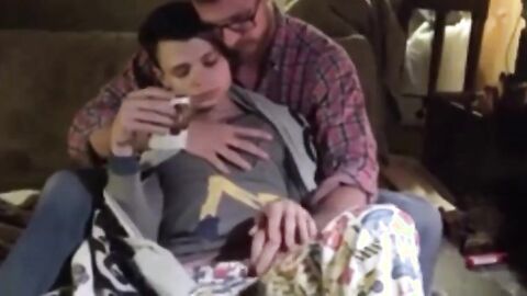 Daddy and His Boy's Webcam Fun
