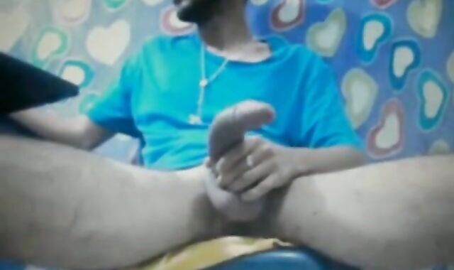 Huge Cock Latin Amateur Shoots a Heavy Load
