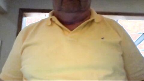 Grandpa Stroking on Webcam