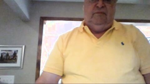Grandpa Stroking on Webcam