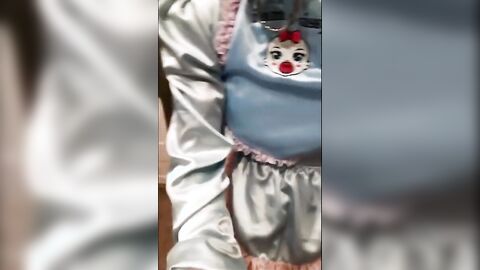 Asian Sissy's Small Cock Caged