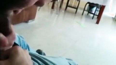 Straight Guy'S First Blowjob