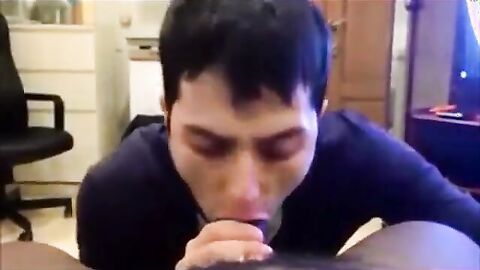 Big Black Cock Sucked by a Horny Amateur Dude