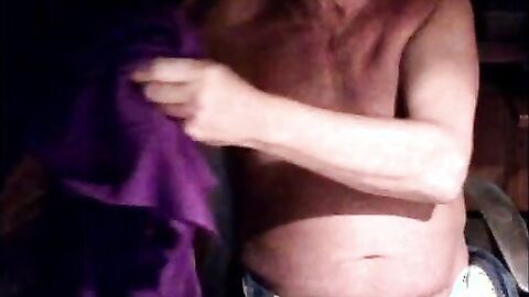 Grandpa Strokes His Small Cock