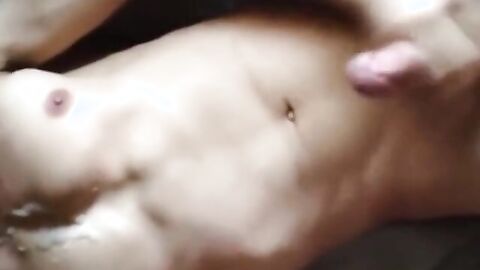 Twink Blowjob and Facial with Big Cock