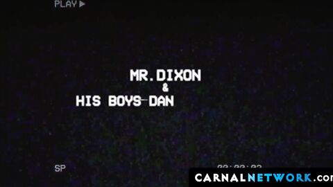 Danny Dixon with his dad and his friend Cole admire each other's mouth-watering massi
