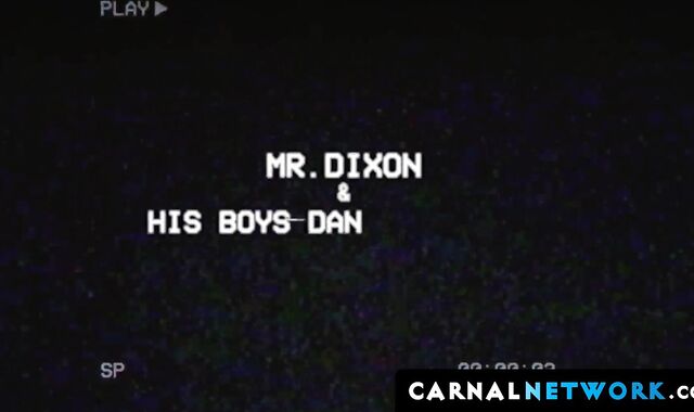 Danny Dixon with his dad and his friend Cole admire each other's mouth-watering massi