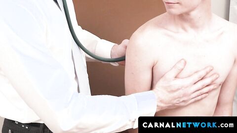 Dr Wolf felt the tight squeezing of Eli Bennet's welcoming anus as he fingers it lust