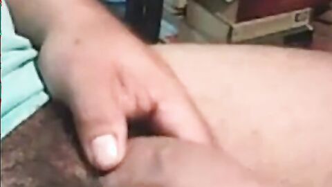 Fat Uncut Latino Daddy Shoots Thick Load