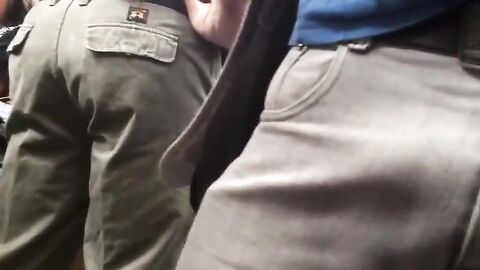 Hunk with a Big Bulge in Metro: Amateur Outdoor Adventure