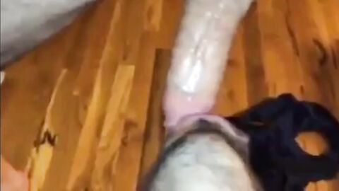 Amateur Latin Guy Takes a Big Cock Deep Throat