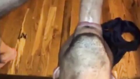 Amateur Latin Guy Takes a Big Cock Deep Throat