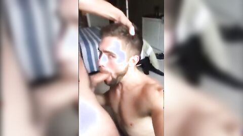 Sucking a Thick Cock - Amateur Hunk Blowjob