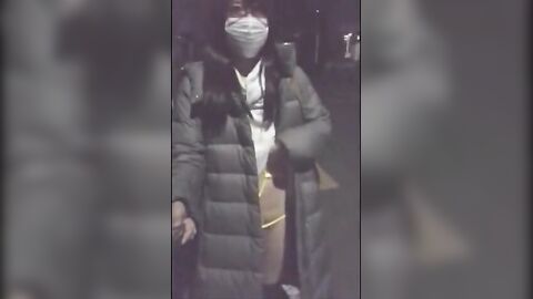 Asian Crossdresser Cums Outside