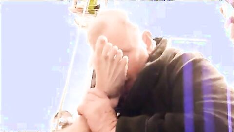 Fat Daddy Gives Boy a Massage and Foot Fetish Treatment