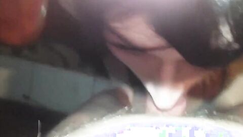 Submissive Crossdresser Sucks Daddy's Big Cock