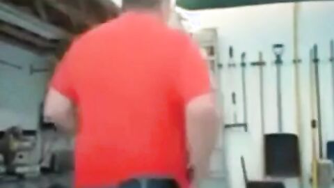 Dancing Daddy Bear Flashes His Big Cock on Webcam
