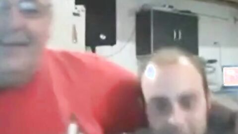 Dancing Daddy Bear Flashes His Big Cock on Webcam
