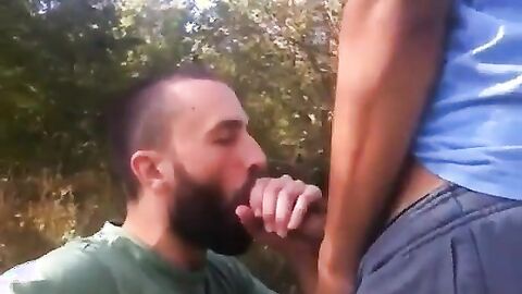 Big Cock Blowjob Outside